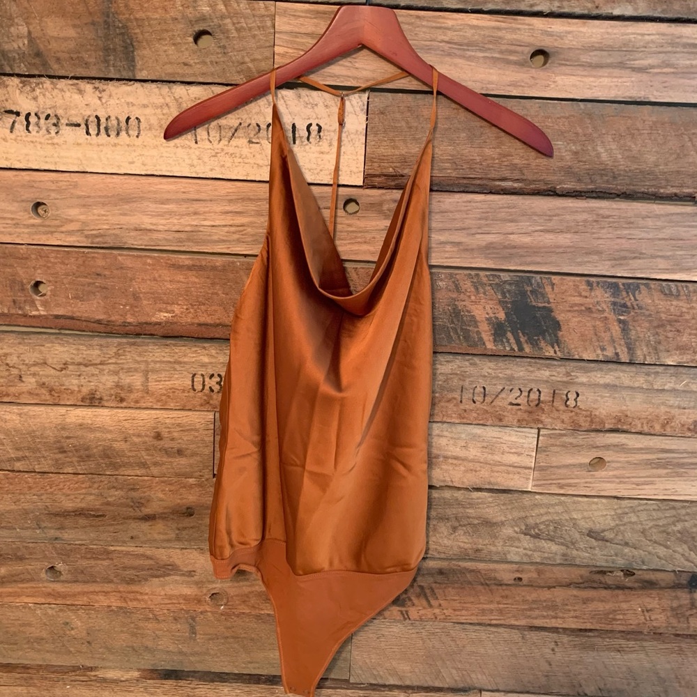 Cowlneck bodysuit